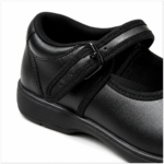Girls Formal Black Leather School Shoes