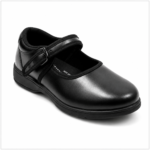 Girls Formal Black Leather School Shoes