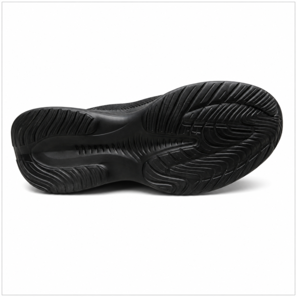 Charcoal Grey Mesh and Synthetic Running Shoes for Men